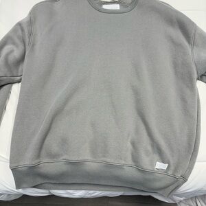 Hollister Men's Crewneck Sweater in Gray